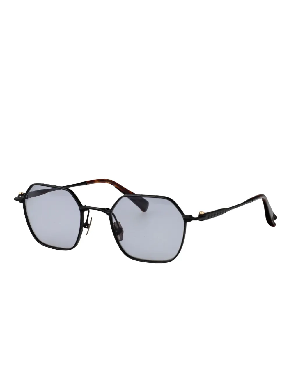 Yohji Yamamoto geometric-frame sunglasses Zwart