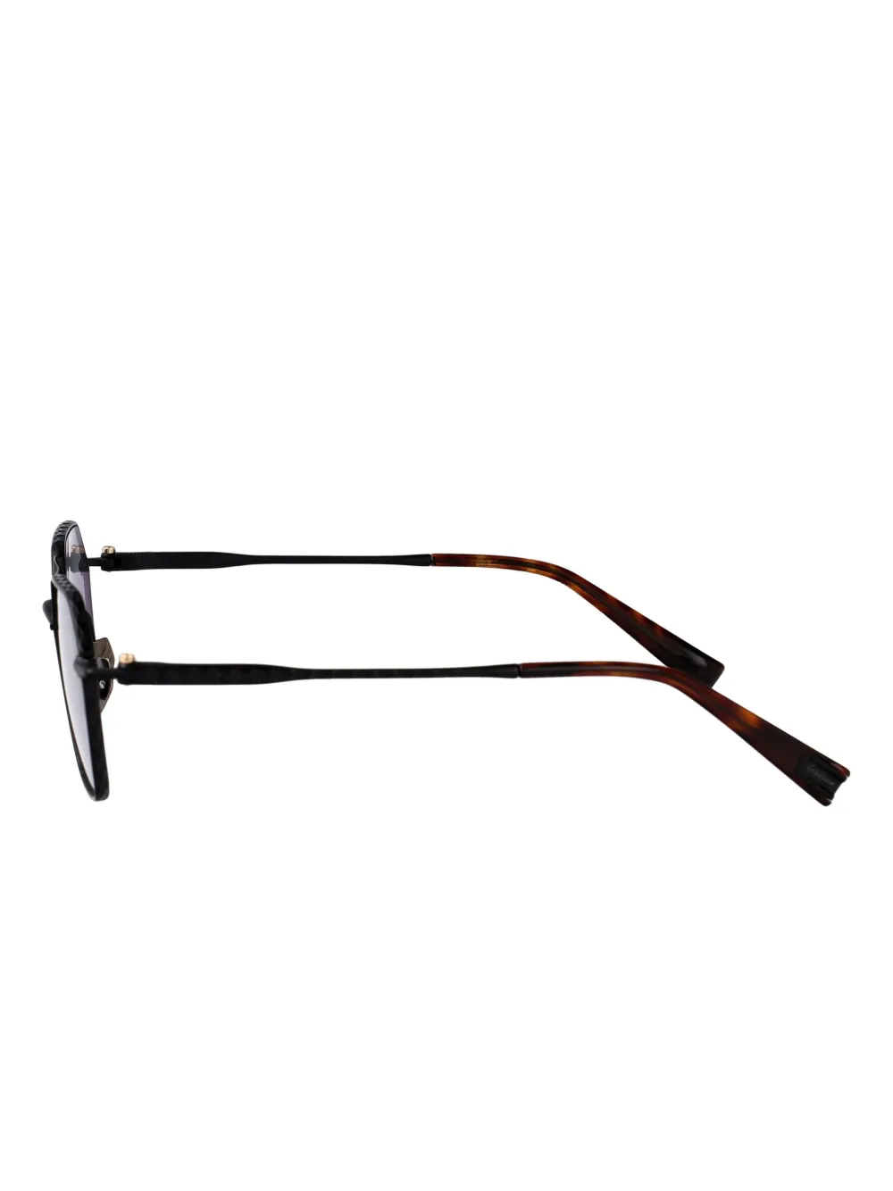 Yohji Yamamoto geometric-frame sunglasses Zwart