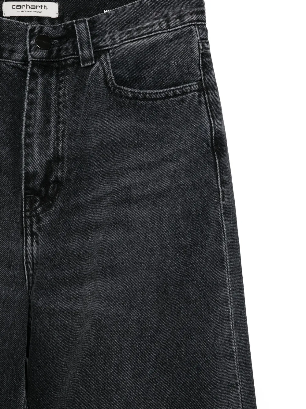 Carhartt Logo-patch Jeans In Black