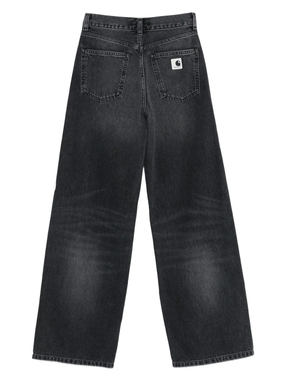Carhartt Logo-patch Jeans In Black