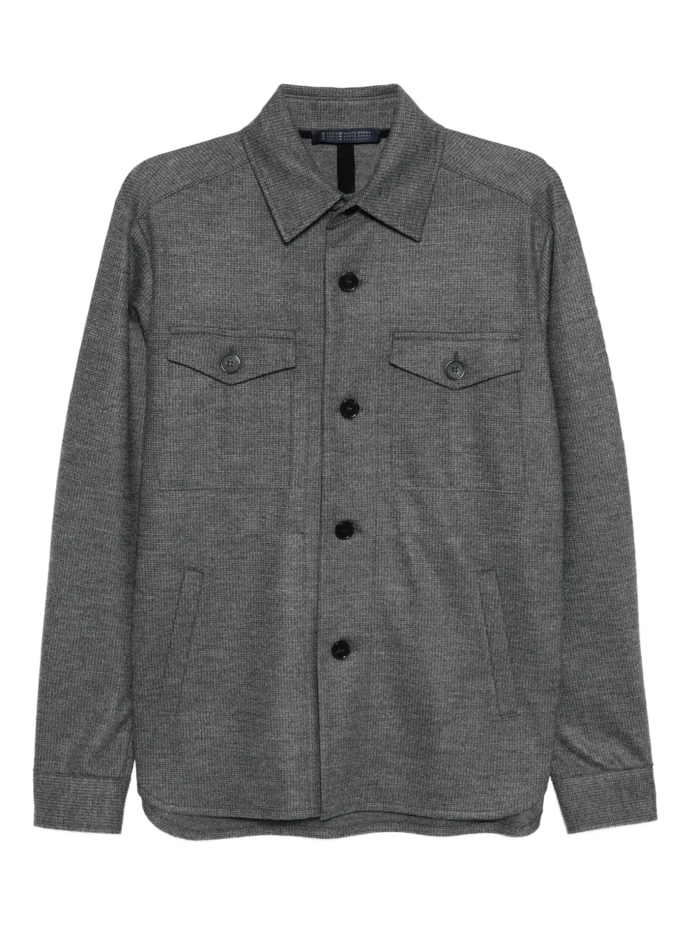 Harris Wharf London wool shirt jacket | Grey | Image 1