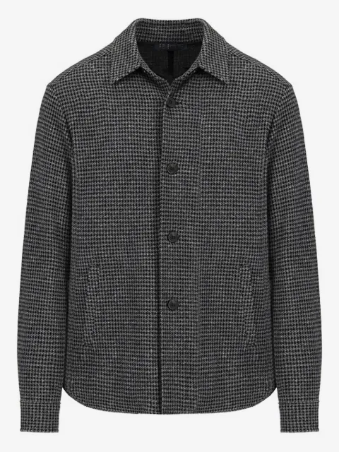 Harris Wharf London houndstooth shirt