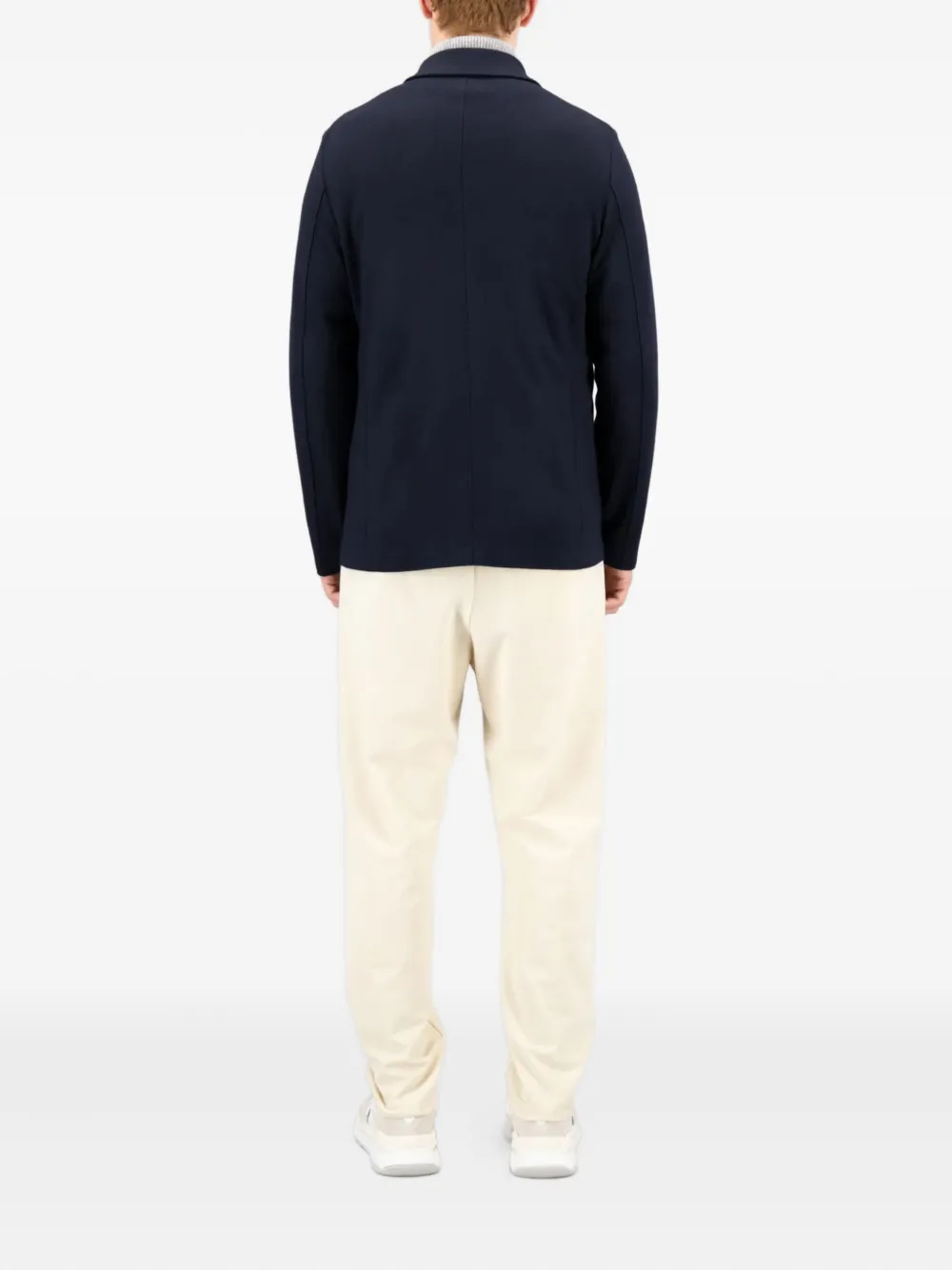 Harris Wharf London Double-breasted Wool Jacket In Blue