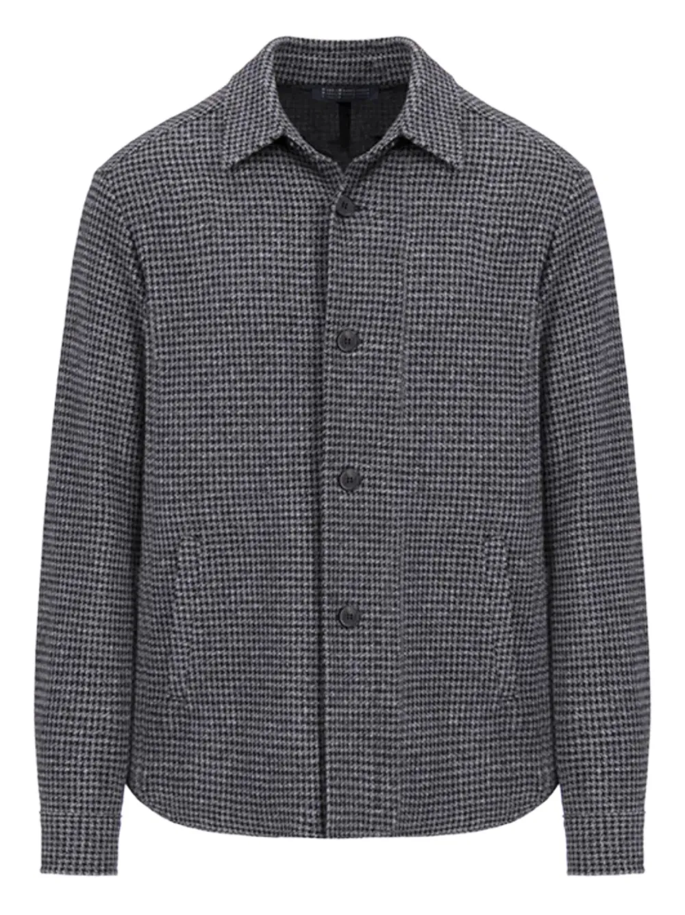 Harris Wharf London houndstooth wool jacket - ブラック Harris Wharf London houndstooth wool jacket - ブラック