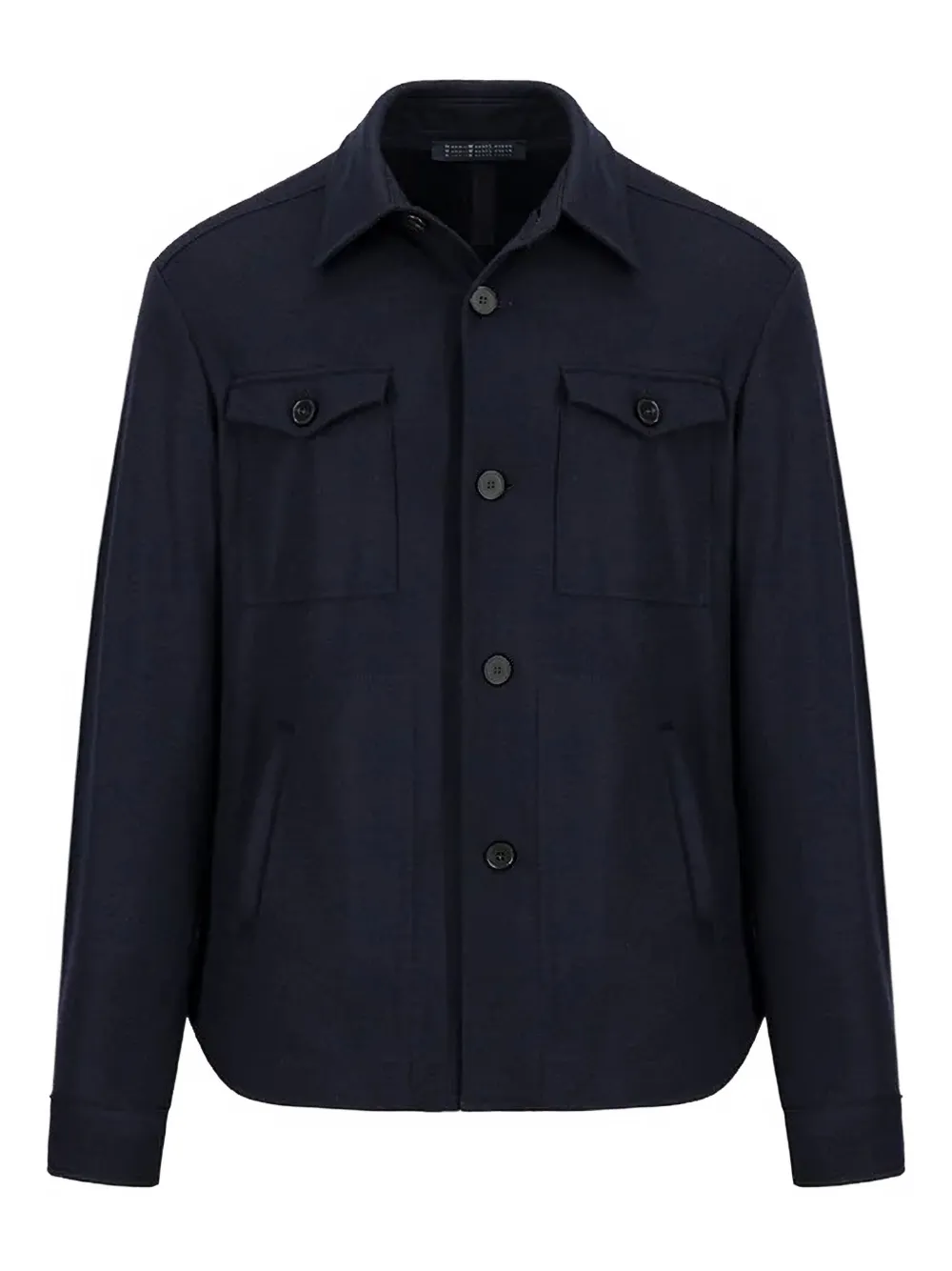 Harris Wharf London button-fastening shirt jacket | Blue | Image 1