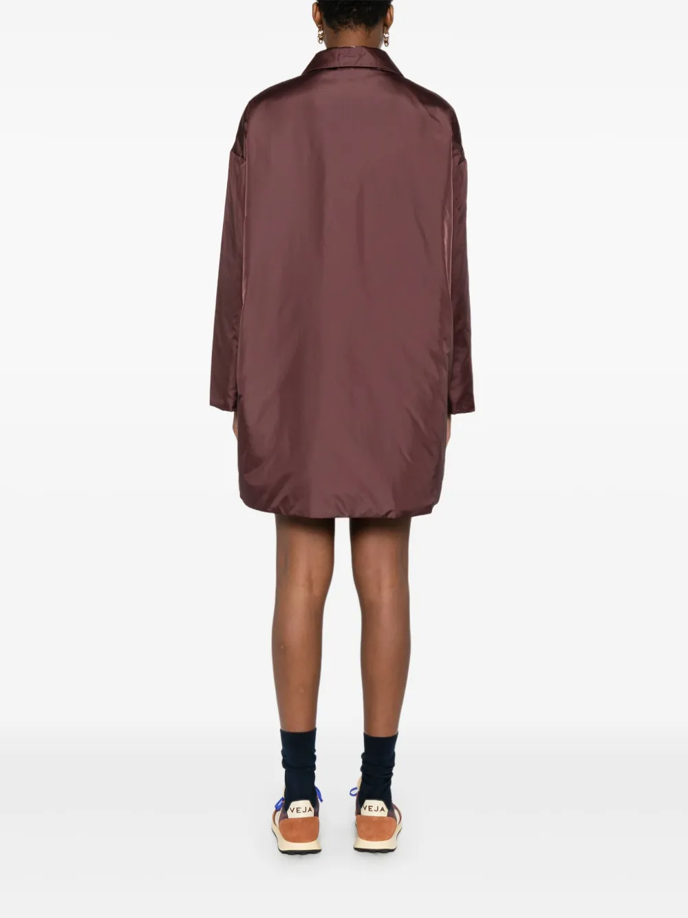 Aspesi Button-fastening Flap-pocket Coat In Brown