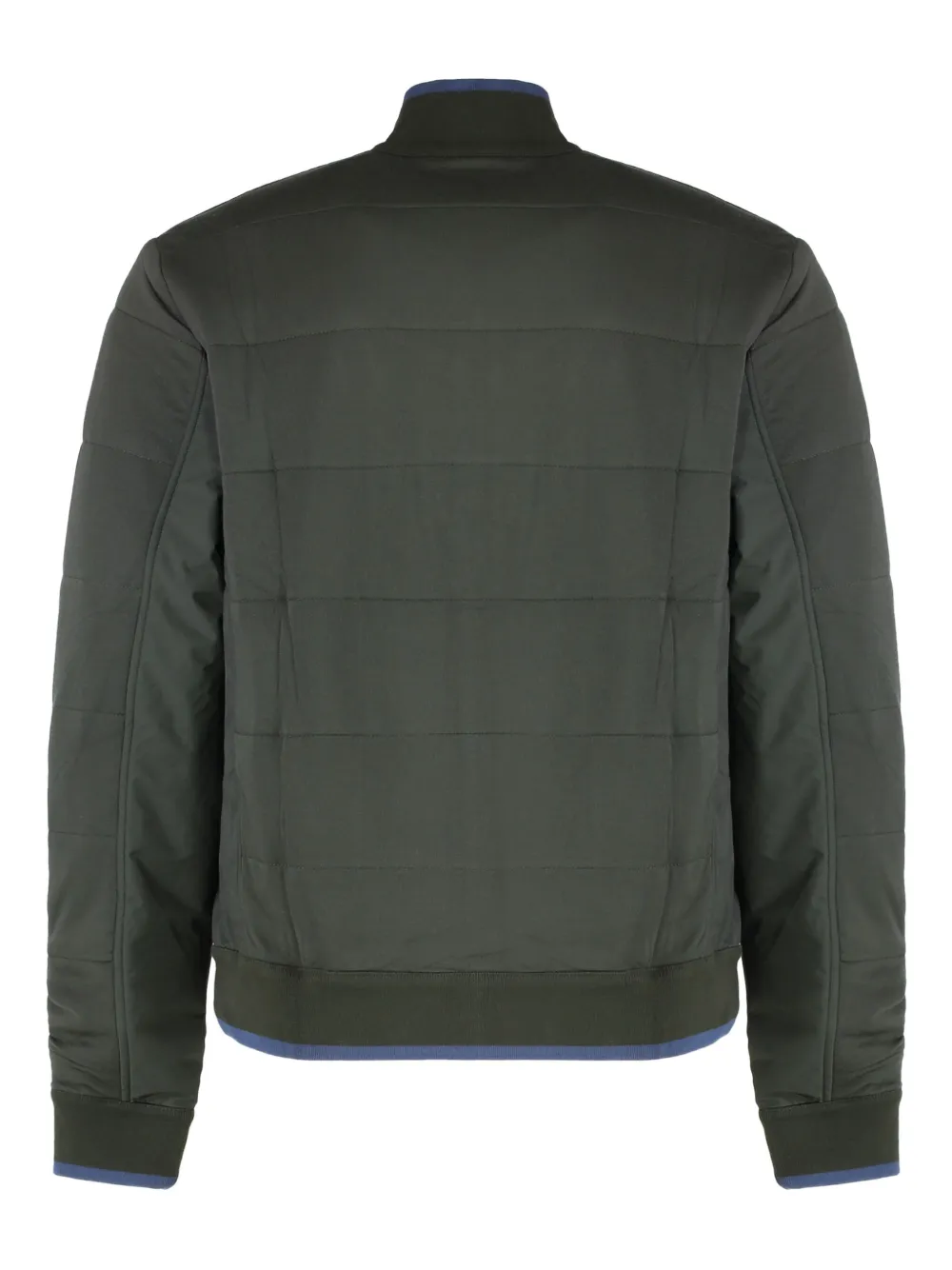 Moorer quilted full-zip jacket Groen
