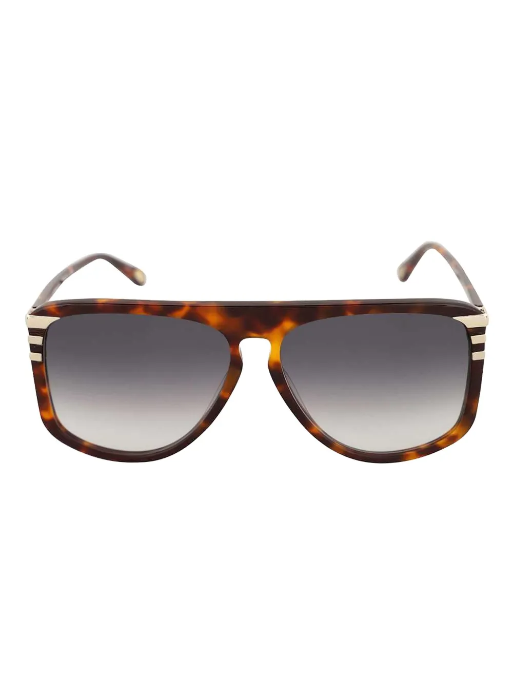Chloé tortoiseshell geometric-frame sunglasses - ブラウン Chloé tortoiseshell geometric-frame sunglasses - ブラウン