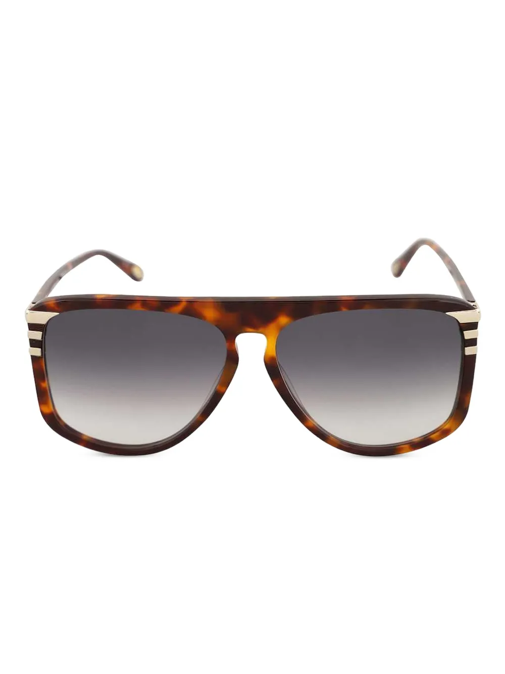 Chloé tortoiseshell geometric-frame sunglasses | Brown | Image 1