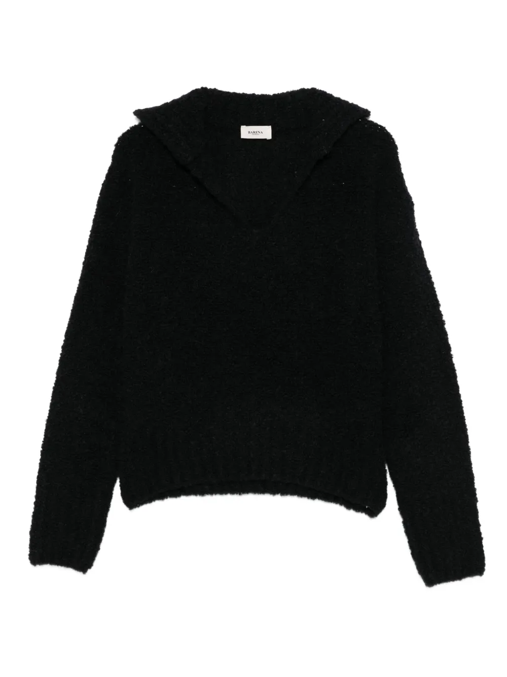 Barena long-sleeve textured sweater | Black | Image 1