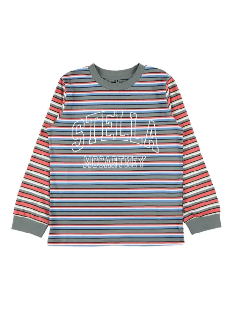 Stella McCartney Kids striped long-sleeve t-shirt