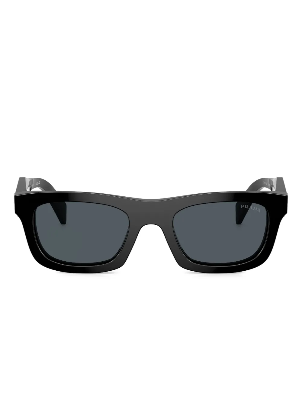 Prada Eyewear engraved square-frame sunglasses | Black | Image 1