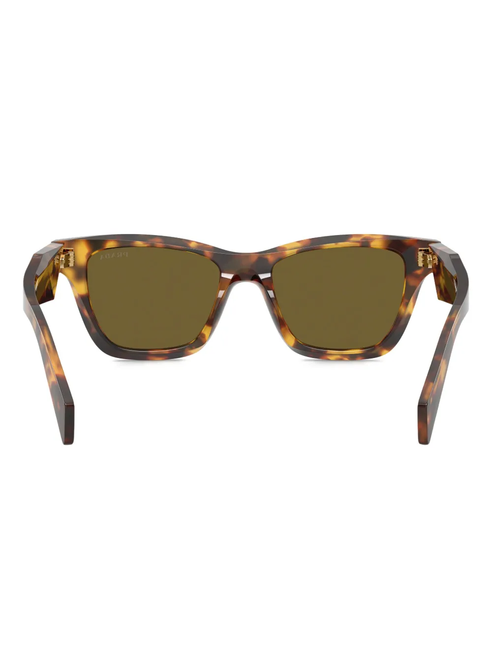 Prada Eyewear Zonnebril met vierkant montuur Groen