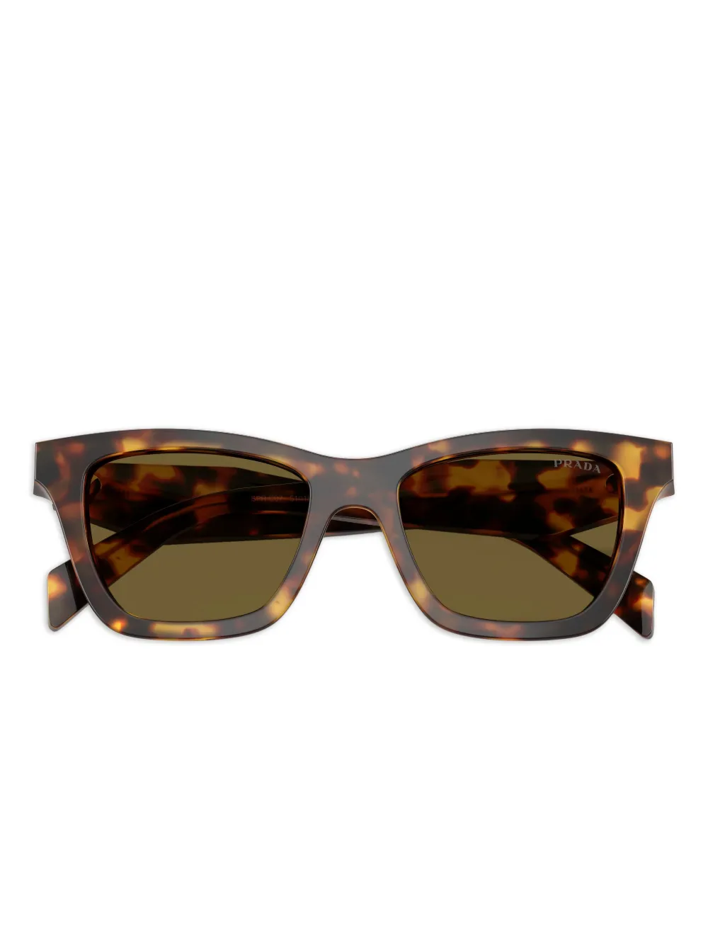 Prada Eyewear Zonnebril met vierkant montuur Groen