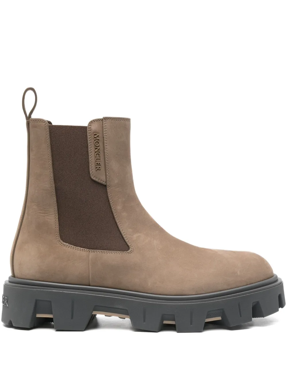 Moncler Peak City chelsea boots Brown