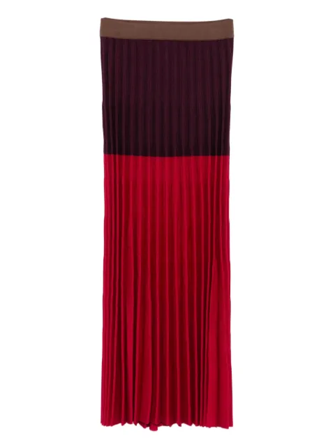 MRZ pleated ribbed skirt
