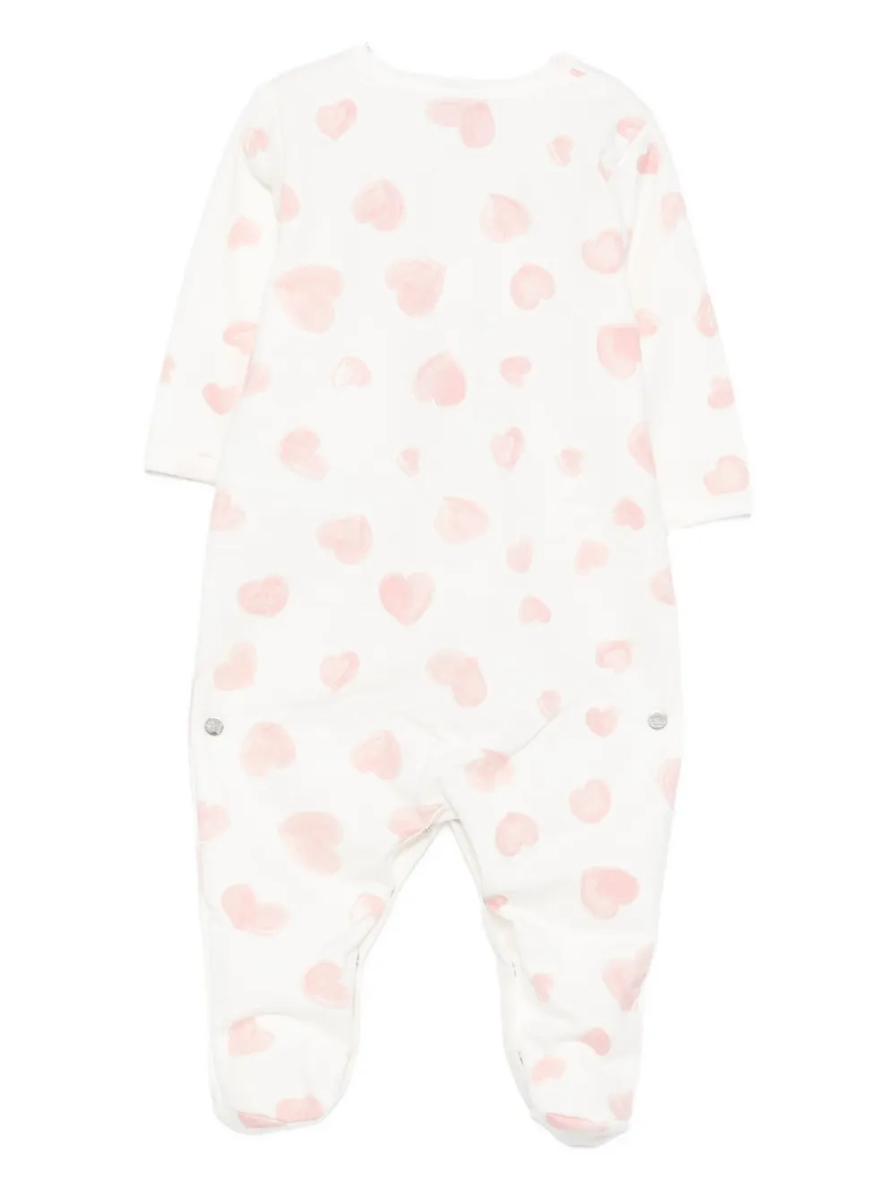 Petit Bateau Pyjama met hartprint - Wit