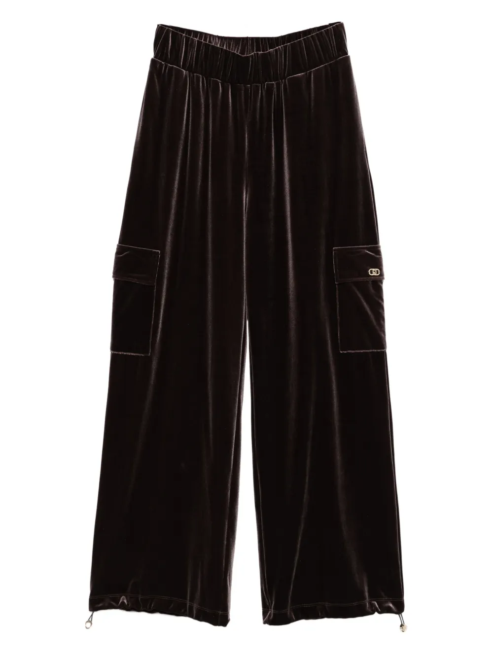 LIU JO velvet cargo trousers | Brown | Image 1