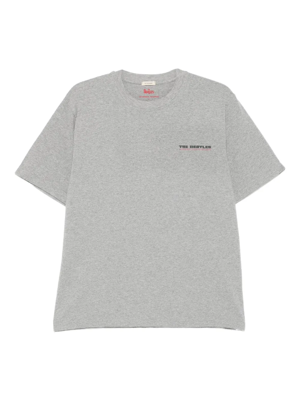 In The Box x Beatles lettering T-shirt | Grey | Image 1