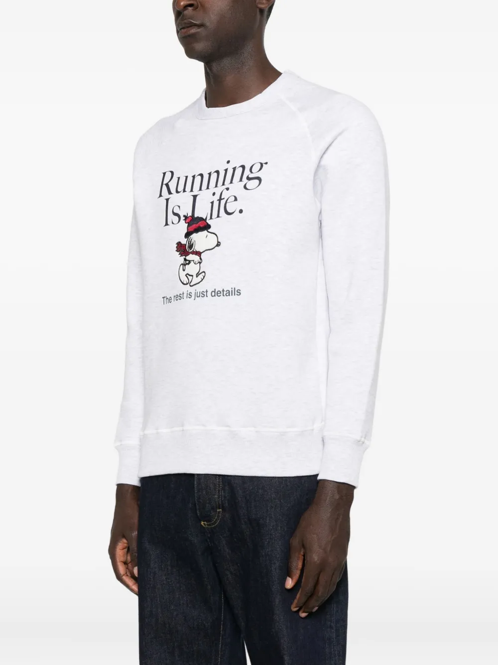 In The Box Snoopy-graphic Sweatshirt In White