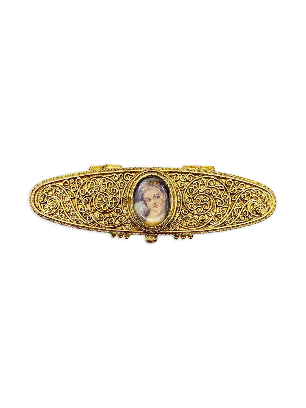 Jennifer Gibson Jewellery x Estée Lauder 1970s perfurme compact - Oro