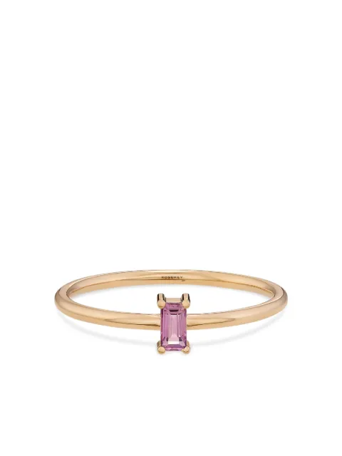 ROSEKEY 18K rose gold pink sapphire ring