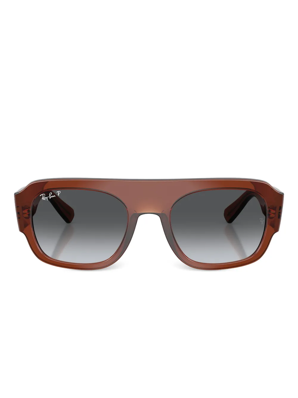 Ray Ban Geometric-frame Sunglasses In Red