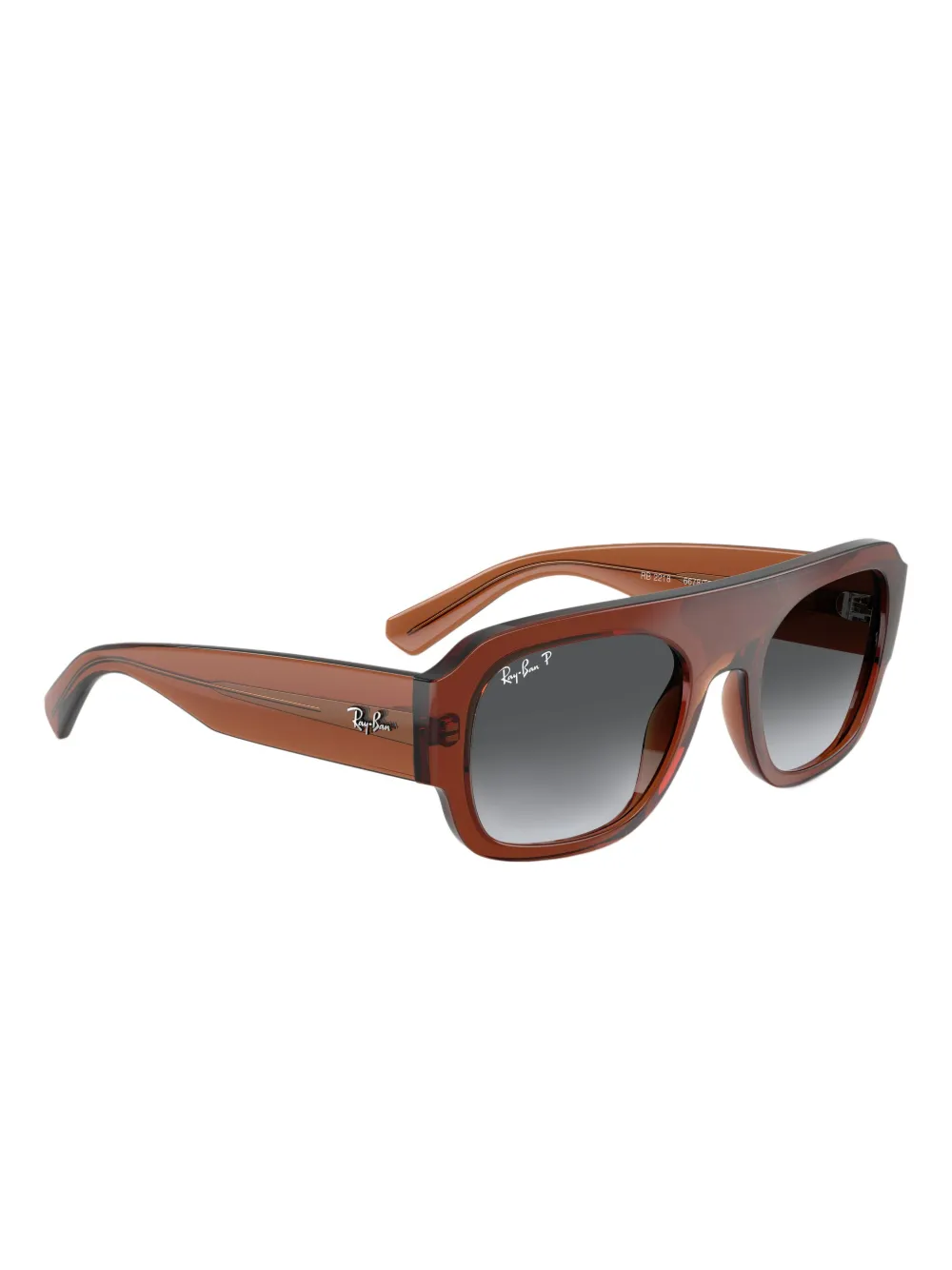 Ray Ban Geometric-frame Sunglasses In Red