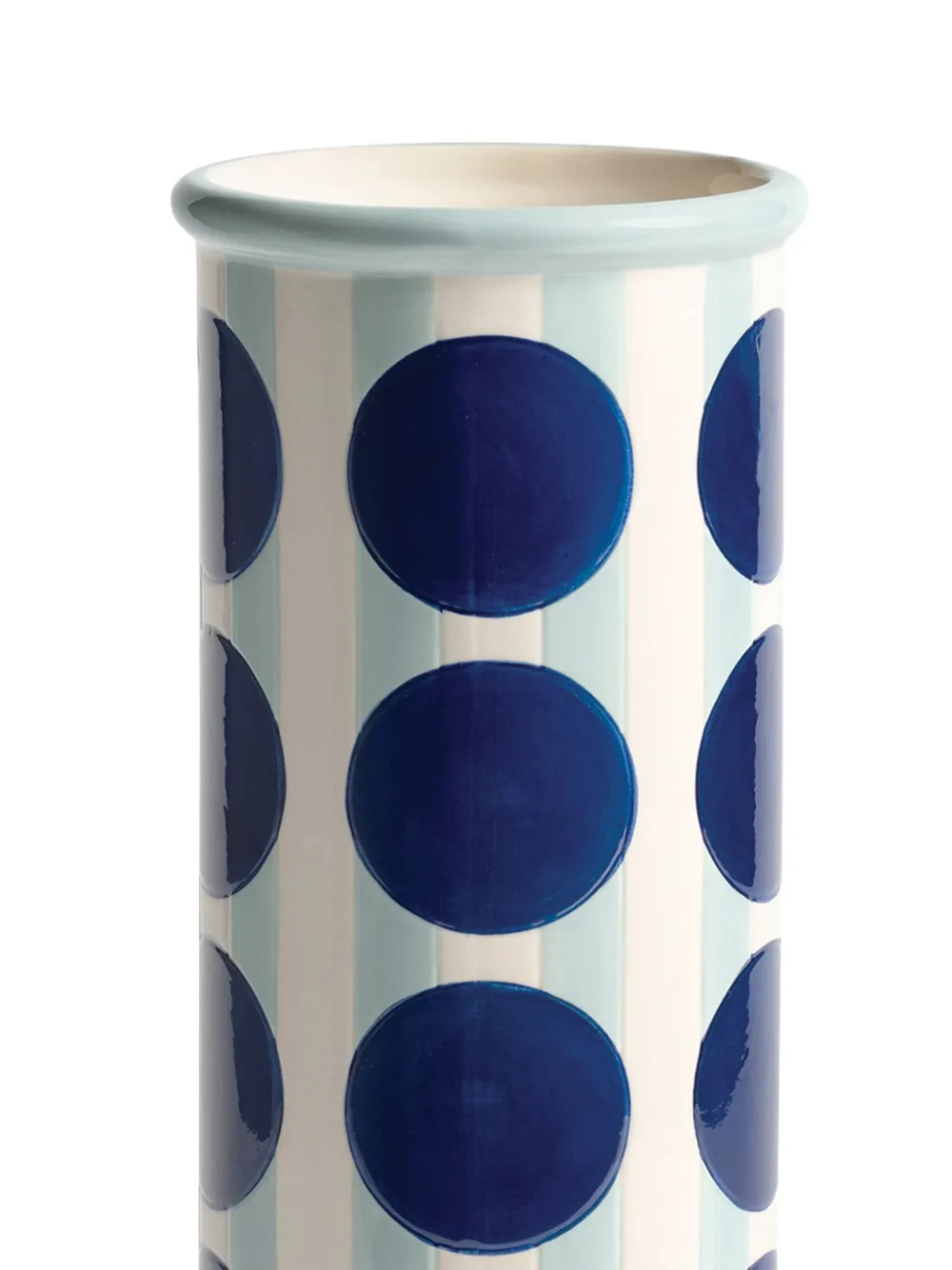 &k Amsterdam Vaas met stippen (30,5 cm) - Blauw