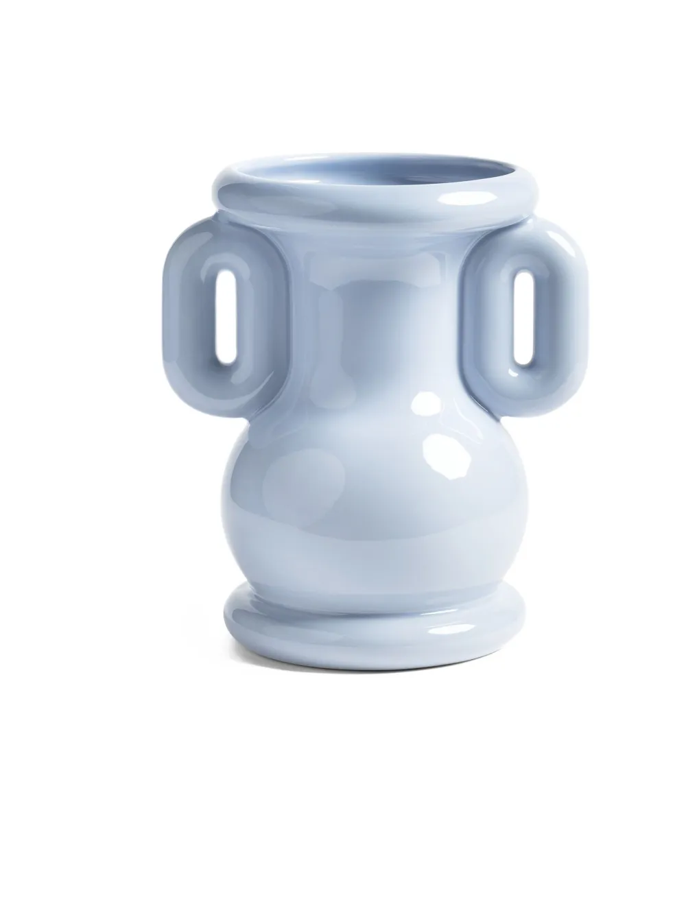 &k Amsterdam Vaso com alça dupla 26,5cm x 23cm | Azul | Image 1