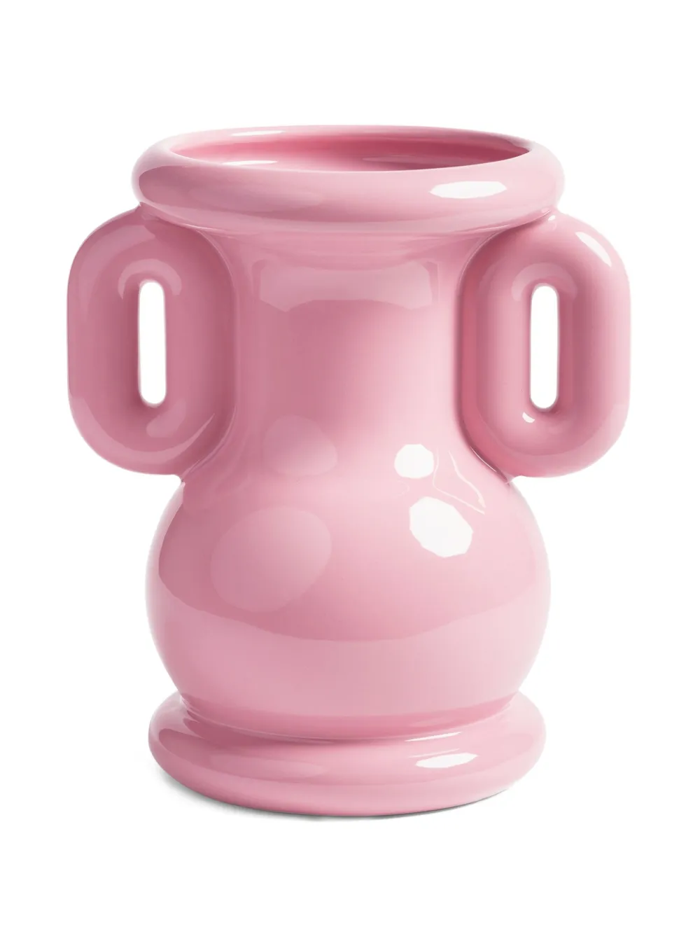 &k Amsterdam Amfora side-handles vase (26.5cm x 23cm) | Pink | Image 1
