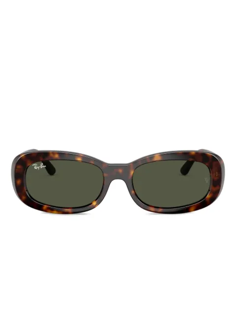Ray-Ban havana oval-frame sunglasses