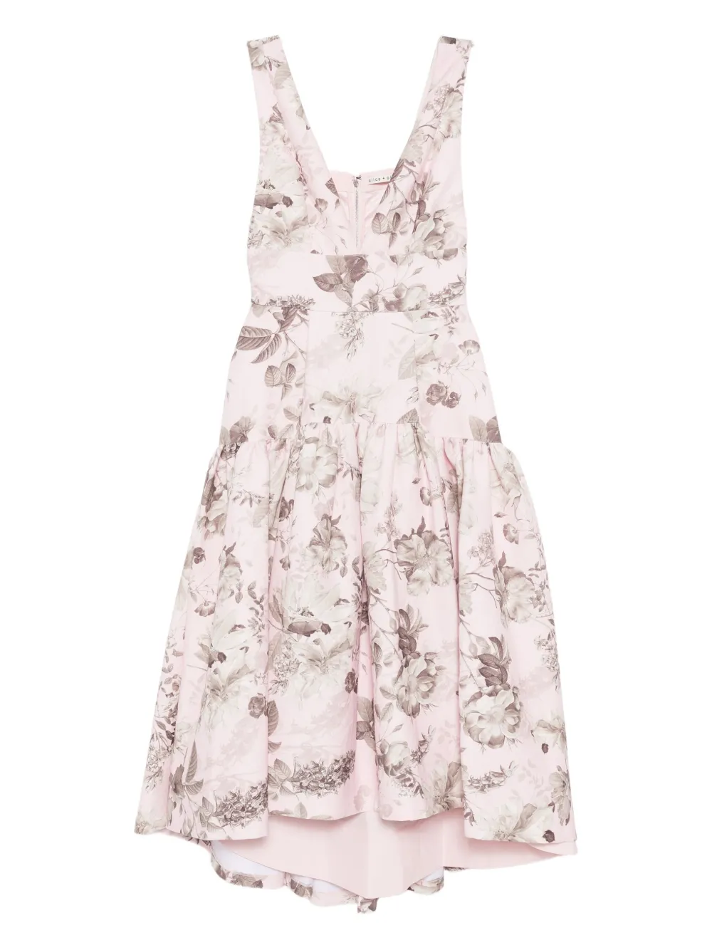 Alice And Olivia Lila Midi Dress In Multi