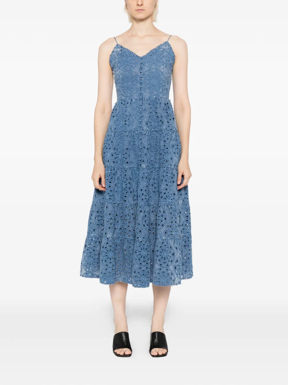 Alice + olivia Shanti midi-jurk - Blauw