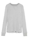 Lorena Antoniazzi glitter-neck long-sleeve T-shirt - Grey