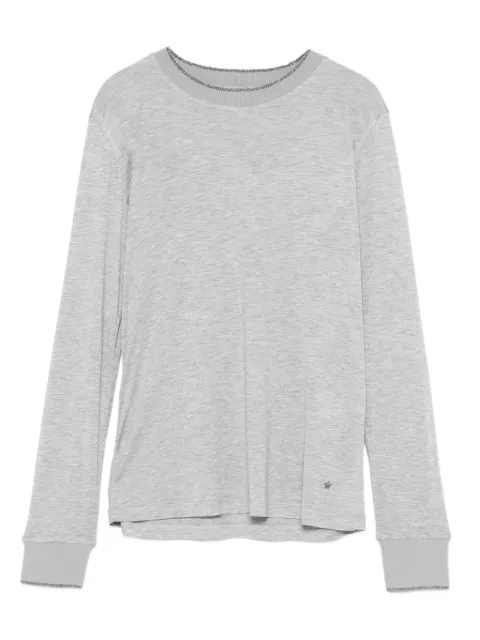 Lorena Antoniazzi glitter-neck long-sleeve T-shirt