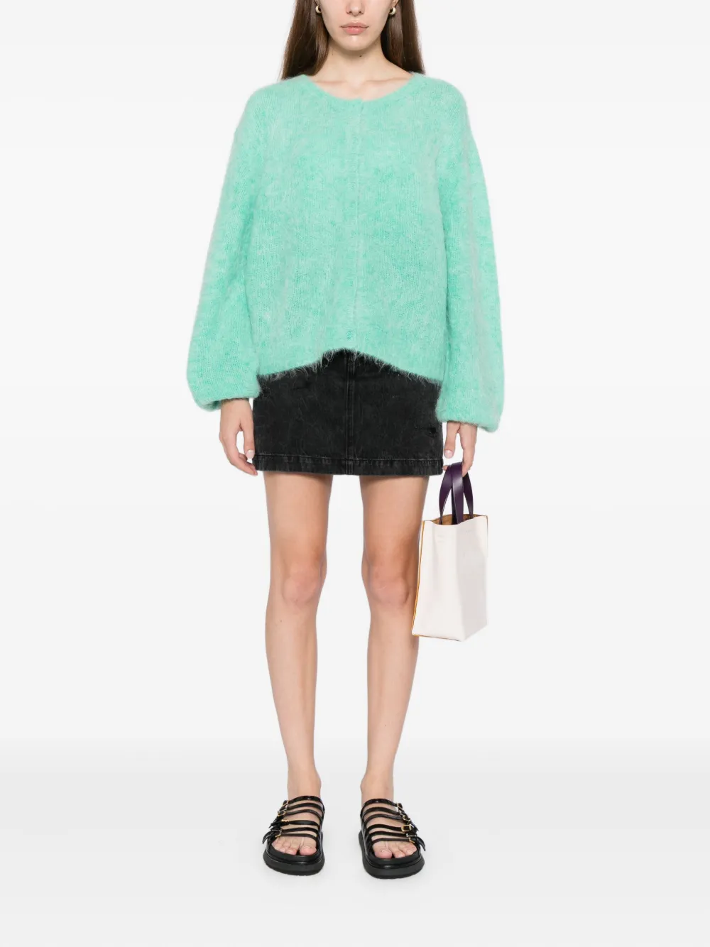 American Vintage Niby Cardigan In Green
