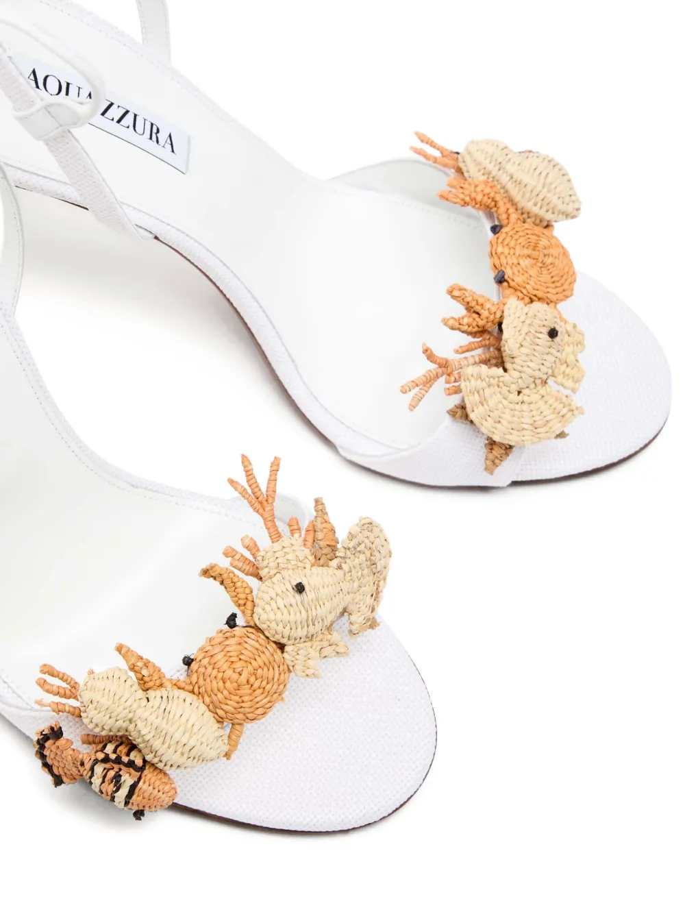 Aquazzura 105mm Marea sandals WHITE
