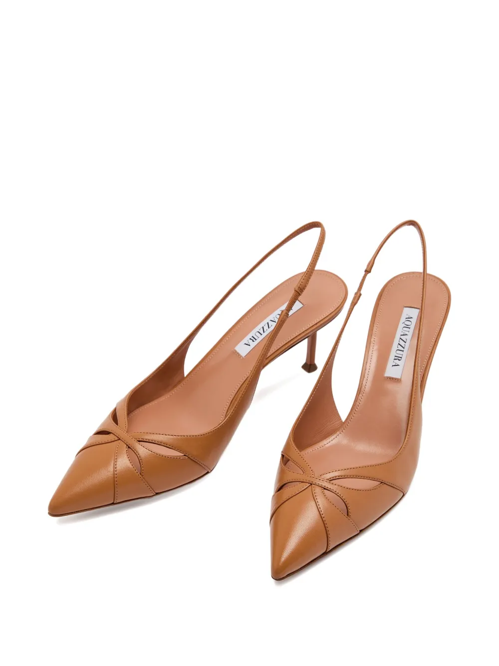 Aquazzura 65mm Moves slingback pumps Brown