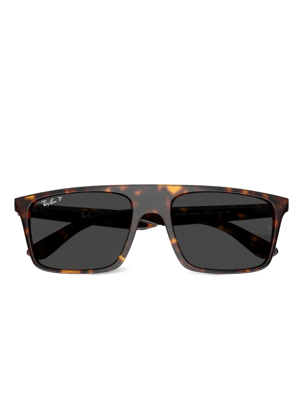 Ray Ban Shield-frame Tortoiseshell Sunglasses In Multi
