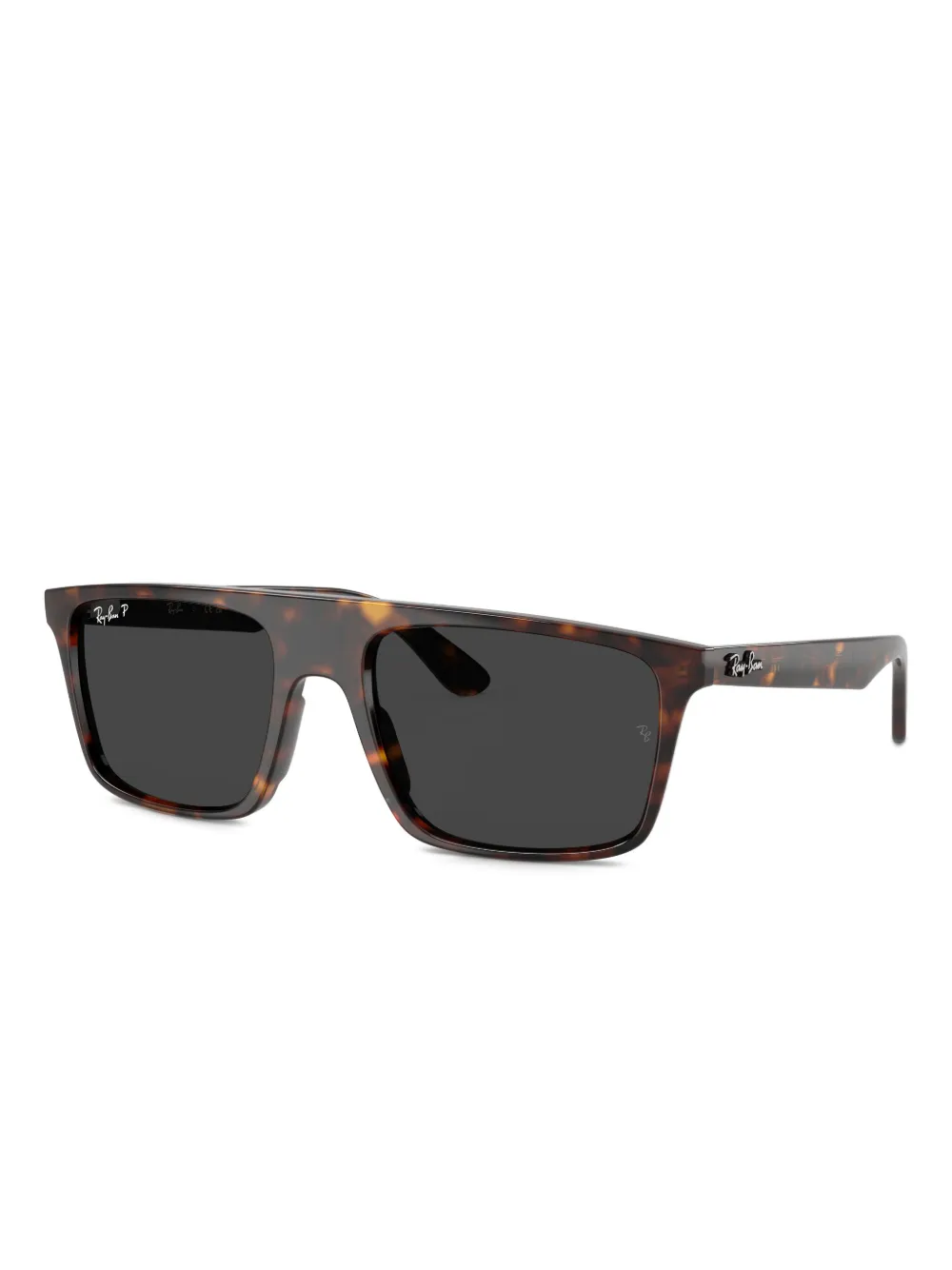 Ray Ban Shield-frame Tortoiseshell Sunglasses In Multi