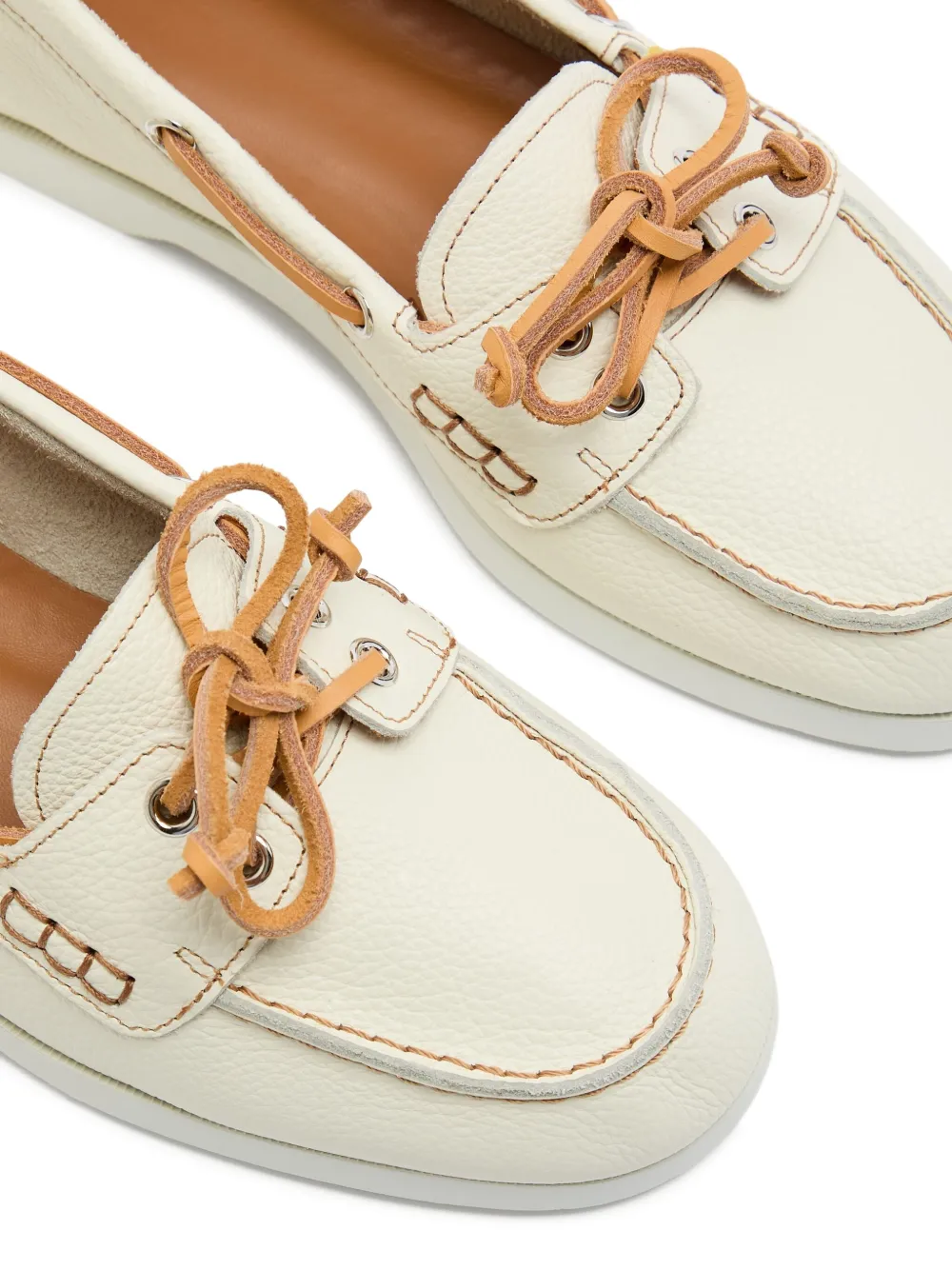 ATP Atelier Nesso leren bootschoenen Wit