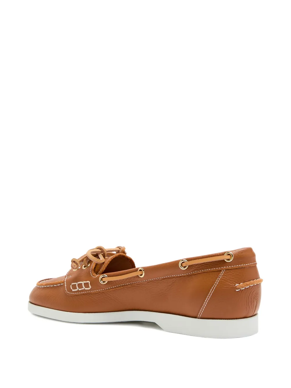 Atp Atelier Nesso Grained Leather Loafers In Brown