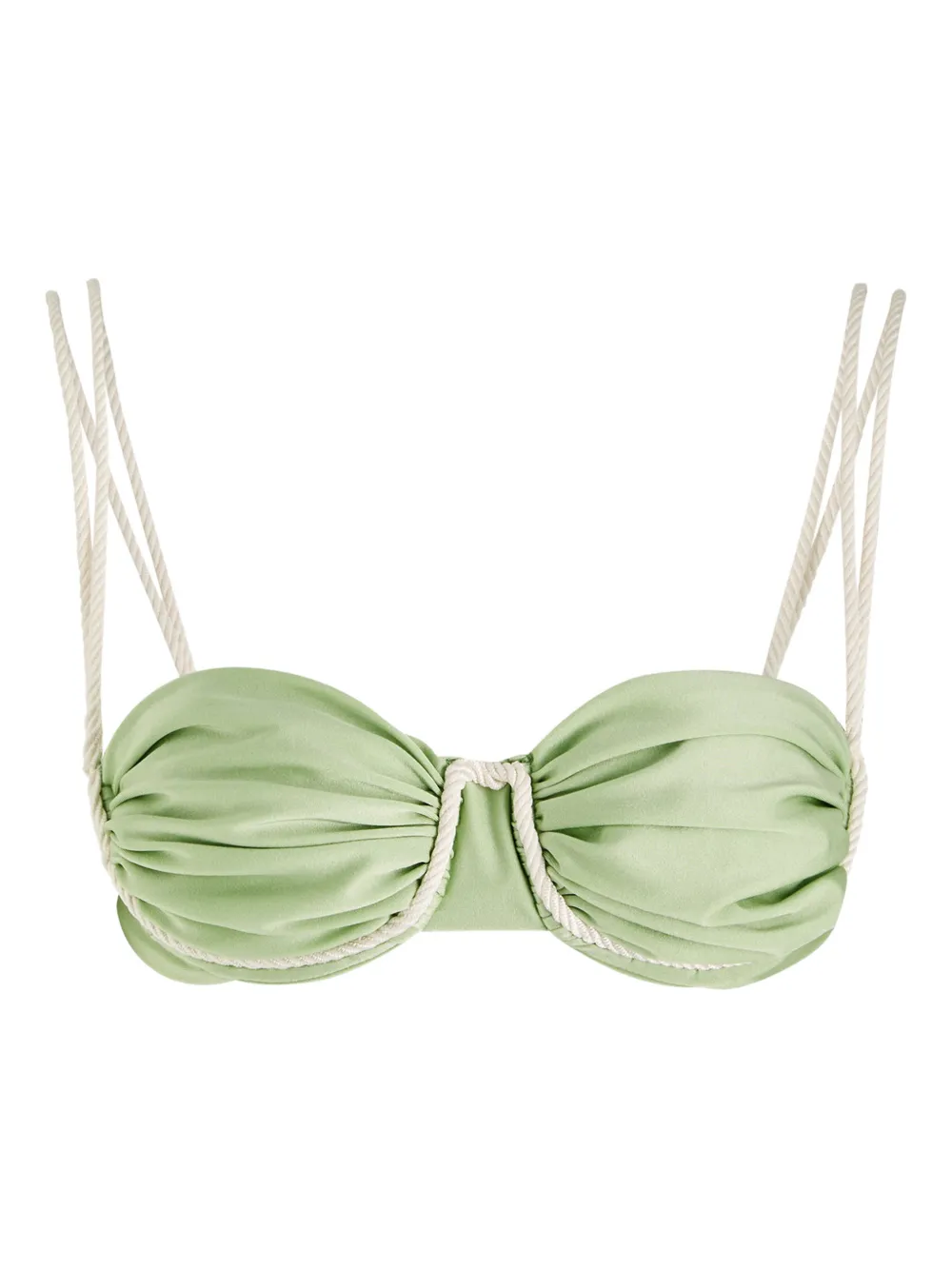 Baobab Lula ruched bikini top - Verde