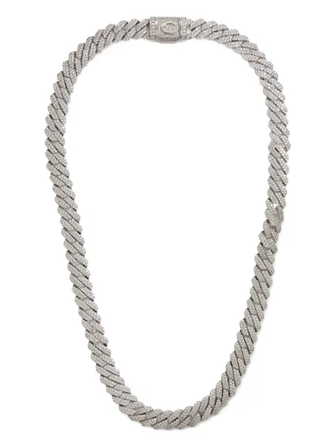 CERNUCCI Iced Prong cuban necklace