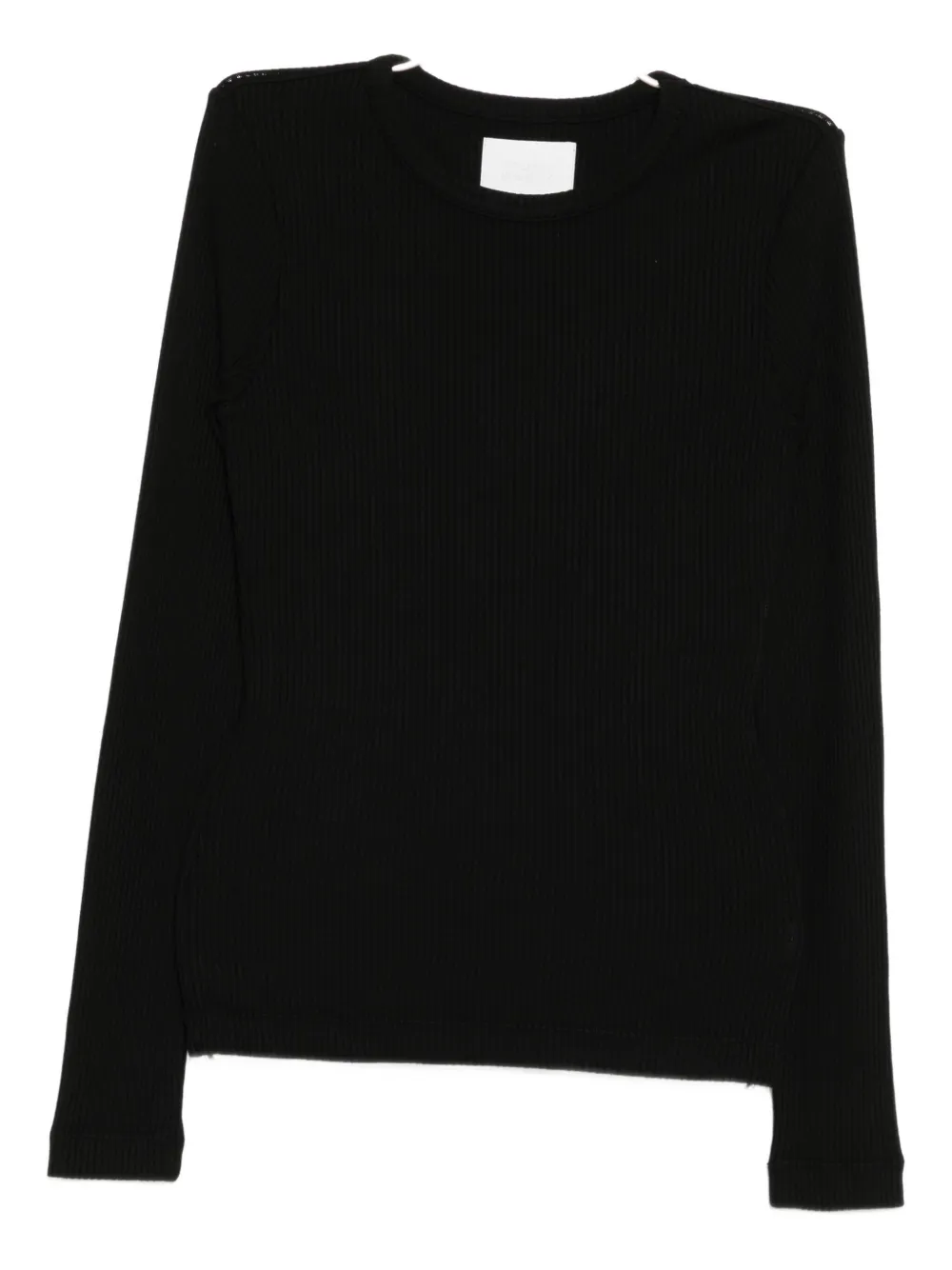 Citizen Of Humanity Citizens Of Humanity Bina Ribbed Stretch-jersey Top In Black
