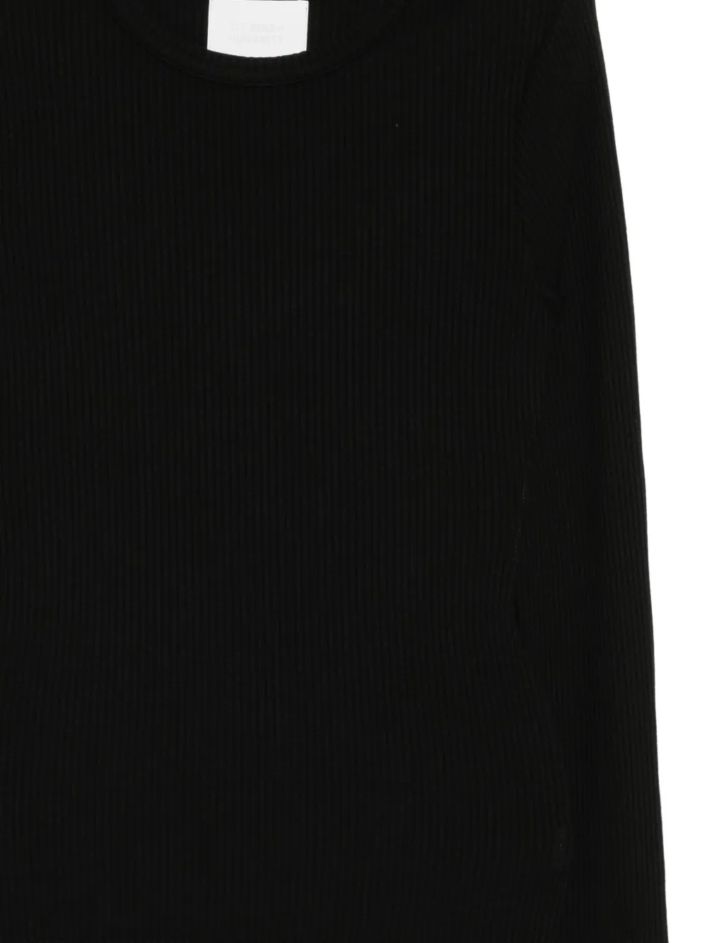 Citizen Of Humanity Citizens Of Humanity Bina Ribbed Stretch-jersey Top In Black