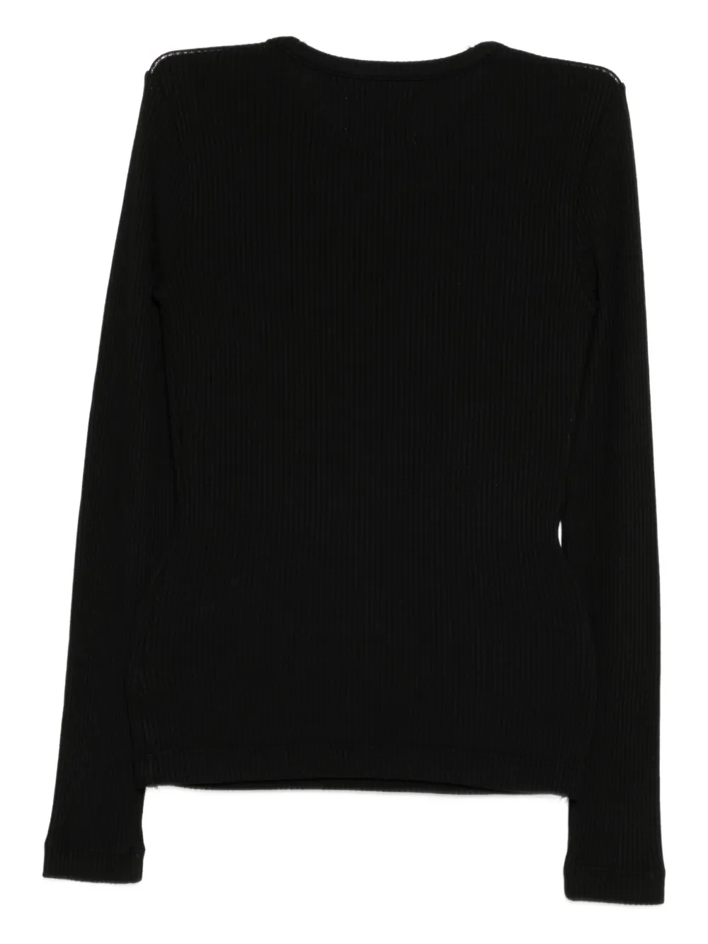 Citizen Of Humanity Citizens Of Humanity Bina Ribbed Stretch-jersey Top In Black