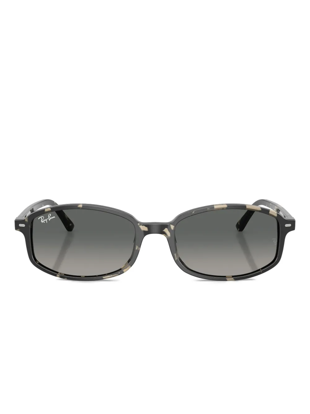 Ray Ban Havana Rectangle Sunglasses In Brown