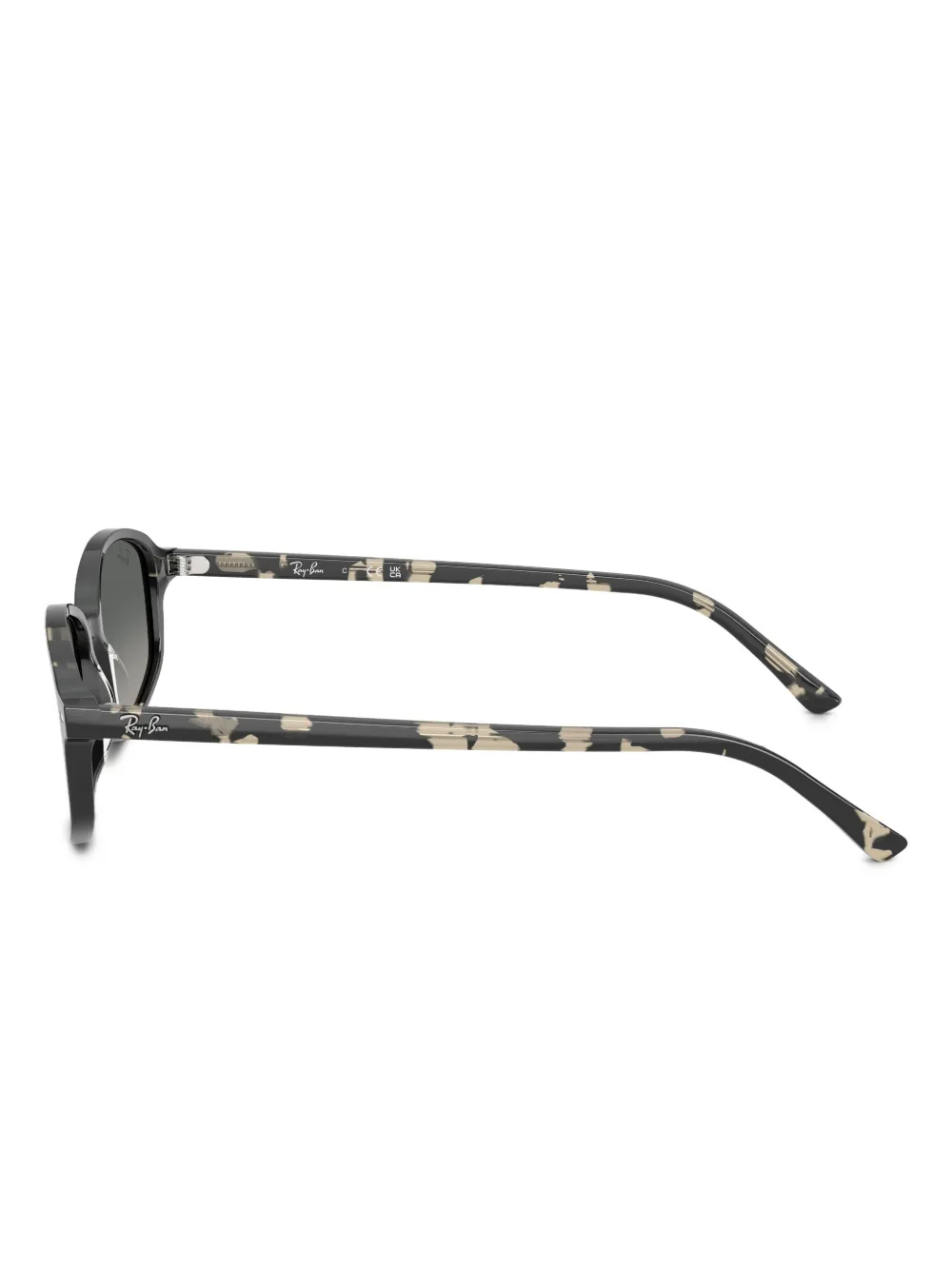 Ray Ban Havana Rectangle Sunglasses In Brown